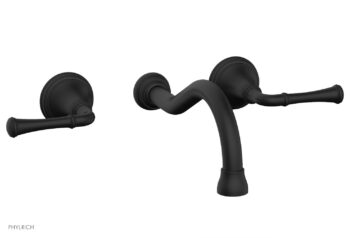 Phylrich COINED Wall Lavatory Set 208-11 - Matte Black