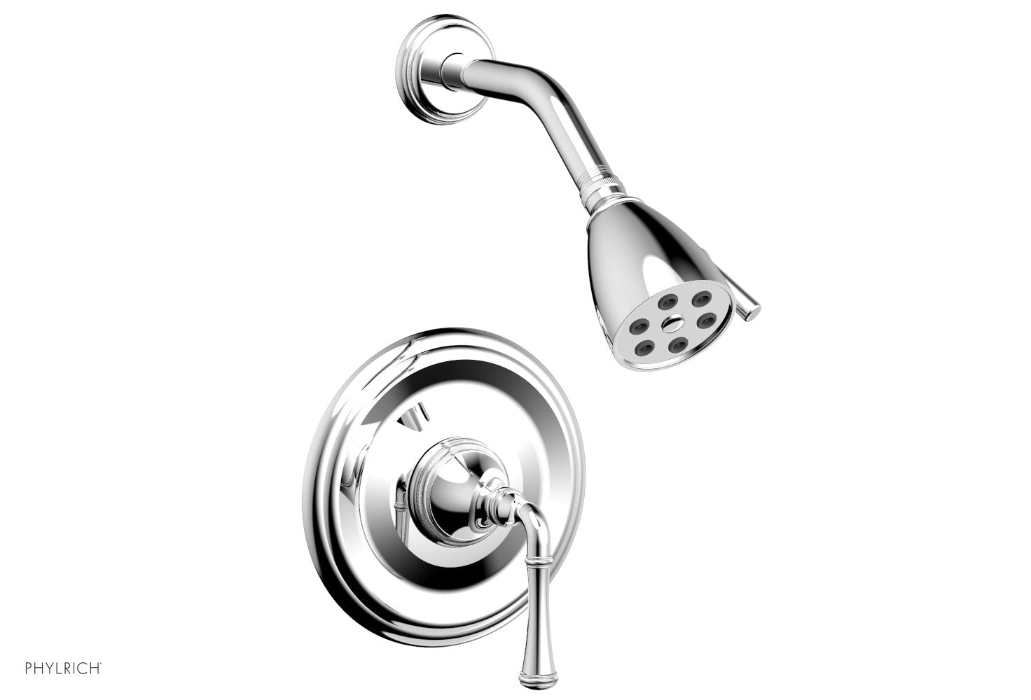 Phylrich COINED Pressure Balance Shower Set - Lever Handle 208-21 - Polished Chrome