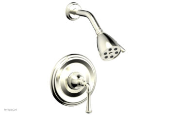 Phylrich COINED Pressure Balance Shower Set - Lever Handle 208-21 - Satin Nickel