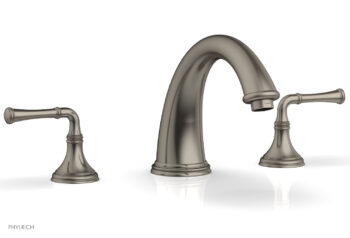 Phylrich COINED Deck Tub Set - Lever Handles 208-40 - Pewter