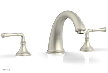 Phylrich COINED Deck Tub Set - Lever Handles 208-40 - Burnished Nickel