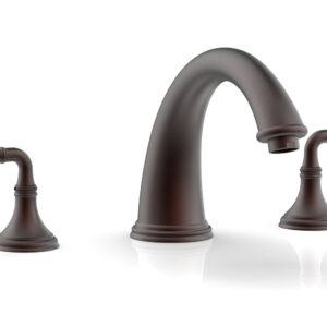 Phylrich COINED Deck Tub Set – Lever Handles 208-40 – Weathered Copper
