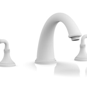 Phylrich COINED Deck Tub Set – Lever Handles 208-40 – Satin White