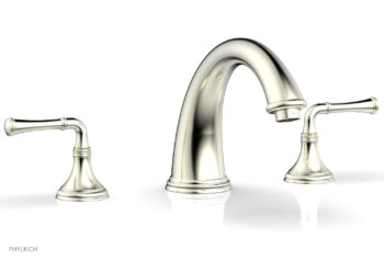 Phylrich COINED Deck Tub Set - Lever Handles 208-40 - Satin Nickel
