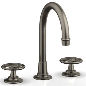 Phylrich WORKS Widespread Faucet – High Spout 220-01 – Pewter