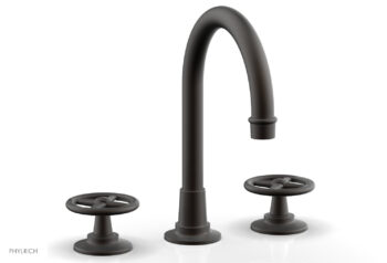 Phylrich WORKS Widespread Faucet - High Spout 220-01 - Oil Rubbed Bronze