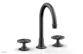 Phylrich WORKS Widespread Faucet - High Spout 220-01 - Gun Metal