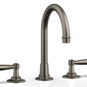 Phylrich WORKS Widespread Faucet – High Spout 220-02 – Pewter