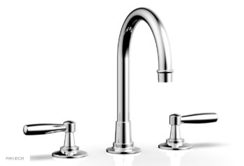 Phylrich WORKS Widespread Faucet - High Spout 220-02 - Polished Chrome