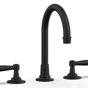 Phylrich WORKS Widespread Faucet – High Spout 220-02 – Matte Black