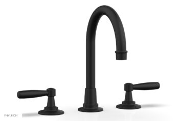 Phylrich WORKS Widespread Faucet - High Spout 220-02 - Matte Black