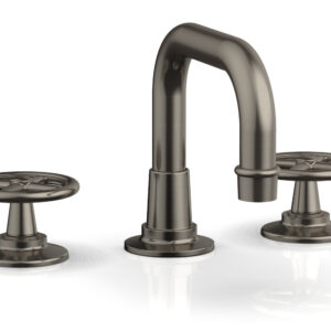 Phylrich WORKS Widespread Faucet – Low Spout 220-03 – Pewter