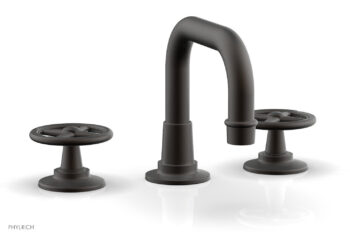Phylrich WORKS Widespread Faucet - Low Spout 220-03 - Oil Rubbed Bronze