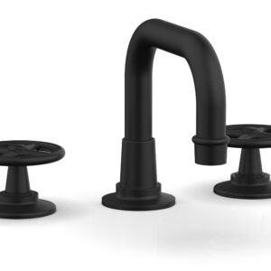 Phylrich WORKS Widespread Faucet – Low Spout 220-03 – Matte Black