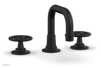 Phylrich WORKS Widespread Faucet - Low Spout 220-03 - Matte Black