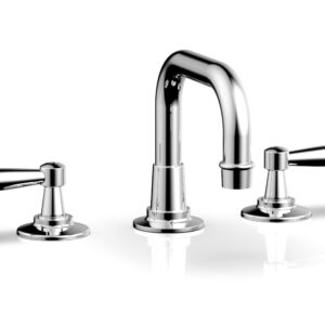 Phylrich WORKS Widespread Faucet – Low Spout 220-04 – Polished Chrome