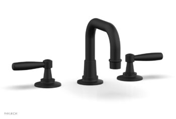 Phylrich WORKS Widespread Faucet - Low Spout 220-04 - Matte Black