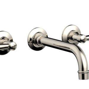 Phylrich WORKS Wall Lavatory Set – Lever Handles 220-12 – Polished Nickel