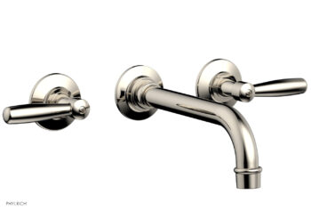 Phylrich WORKS Wall Lavatory Set - Lever Handles 220-12 - Polished Nickel