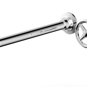 Phylrich WORKS 12″ Single Handle Wall Lavatory Set – Cross Handle 220-15-12 – Polished Chrome