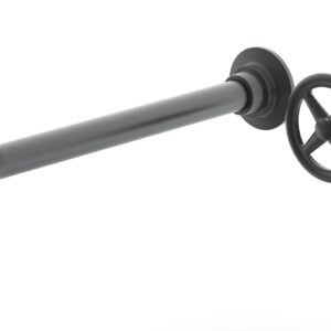 Phylrich WORKS 12″ Single Handle Wall Lavatory Set – Cross Handle 220-15-12 – Gun Metal