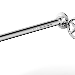 Phylrich WORKS 14″ Single Handle Wall Lavatory Set – Cross Handle 220-15-14 – Polished Chrome