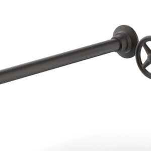 Phylrich WORKS 14″ Single Handle Wall Lavatory Set – Cross Handle 220-15-14 – Oil Rubbed Bronze