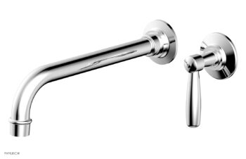 Phylrich WORKS 10" Single Handle Wall Lavatory Set - Lever Handle 220-16-10 - Polished Chrome