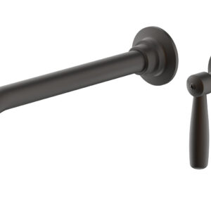 Phylrich WORKS 10″ Single Handle Wall Lavatory Set – Lever Handle 220-16-10 – Oil Rubbed Bronze