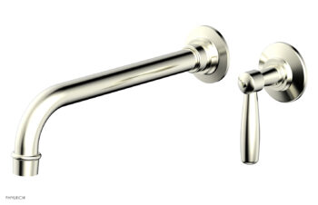 Phylrich WORKS 10" Single Handle Wall Lavatory Set - Lever Handle 220-16-10 - Satin Nickel