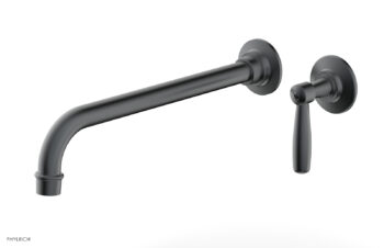 Phylrich WORKS 12" Single Handle Wall Lavatory Set - Lever Handle 220-16-12 - Gun Metal