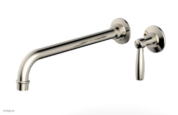 Phylrich WORKS 12" Single Handle Wall Lavatory Set - Lever Handle 220-16-12 - Polished Nickel