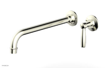 Phylrich WORKS 12" Single Handle Wall Lavatory Set - Lever Handle 220-16-12 - Satin Nickel