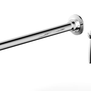 Phylrich WORKS 14″ Single Handle Wall Lavatory Set – Lever Handle 220-16-14 – Polished Chrome