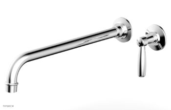 Phylrich WORKS 14" Single Handle Wall Lavatory Set - Lever Handle 220-16-14 - Polished Chrome