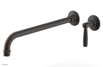 Phylrich WORKS 14" Single Handle Wall Lavatory Set - Lever Handle 220-16-14 - Oil Rubbed Bronze