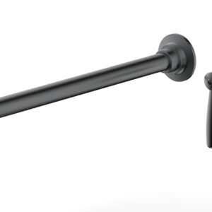 Phylrich WORKS 14″ Single Handle Wall Lavatory Set – Lever Handle 220-16-14 – Gun Metal