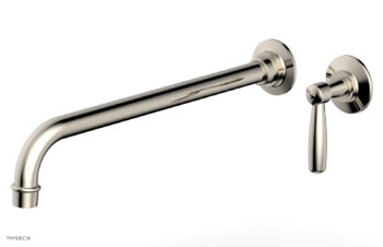 Phylrich WORKS 14" Single Handle Wall Lavatory Set - Lever Handle 220-16-14 - Polished Nickel