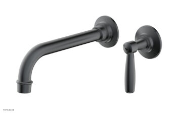 Phylrich WORKS Single Handle Wall Lavatory Set - Lever Handles 220-16 - Gun Metal