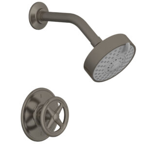 Phylrich WORKS Pressure Balance Shower Set – Cross Handle 220-21 – Pewter