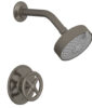 Phylrich WORKS Pressure Balance Shower Set – Cross Handle 220-21 – Pewter