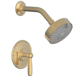 Phylrich WORKS Pressure Balance Shower Set – Lever Handle 220-22 – Satin Brass