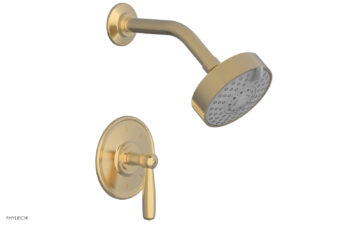 Phylrich WORKS Pressure Balance Shower Set - Lever Handle 220-22 - Satin Brass