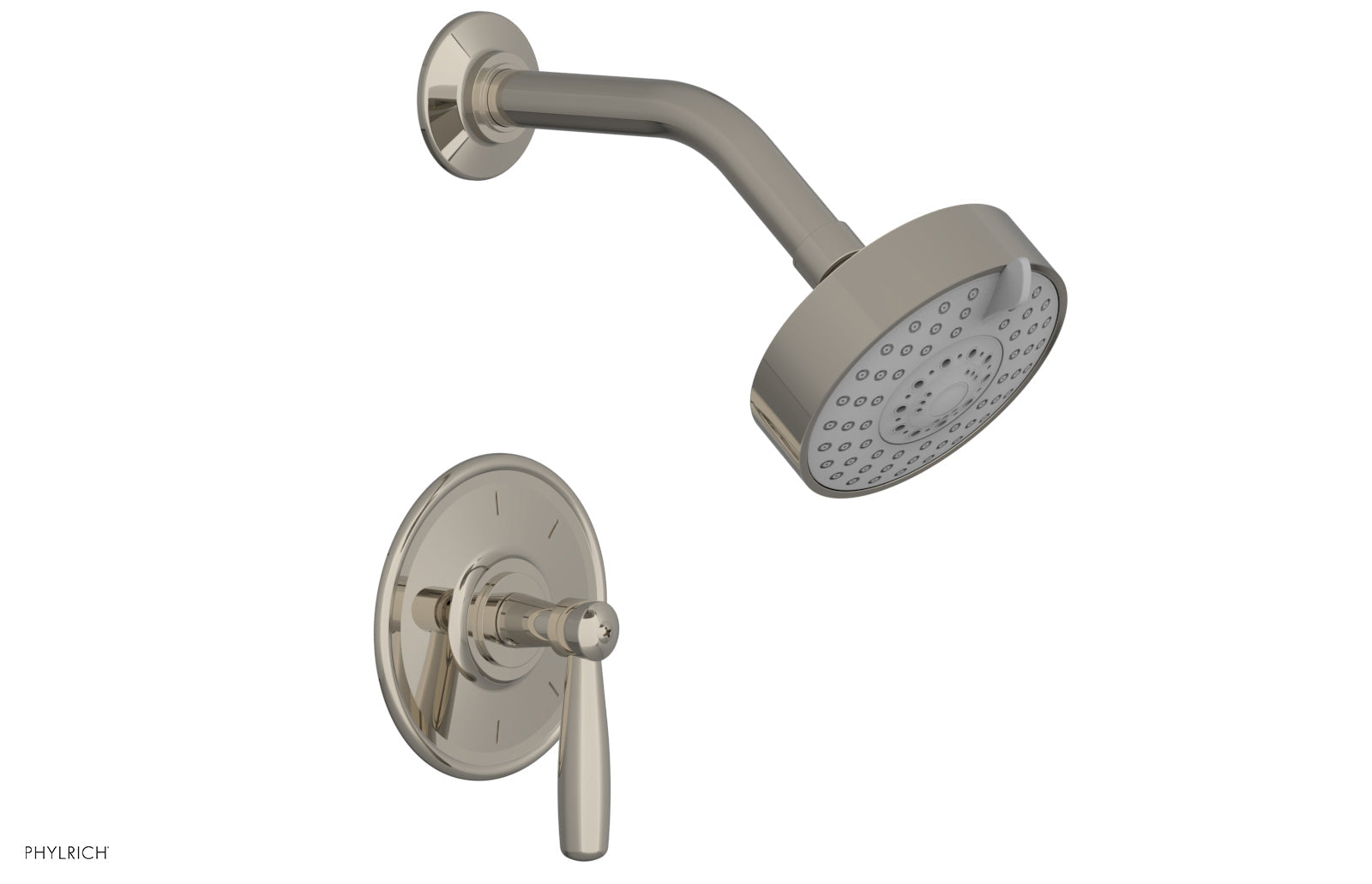 Phylrich WORKS Pressure Balance Shower Set - Lever Handle 220-22 - Polished Nickel