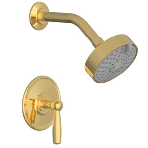 Phylrich WORKS Pressure Balance Shower Set – Lever Handle 220-22 – Polished Gold