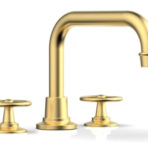 Phylrich WORKS Deck Tub Set – Cross Handles 220-42 – Burnished Gold