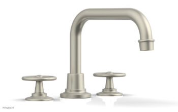 Phylrich WORKS Deck Tub Set - Cross Handles 220-42 - Burnished Nickel