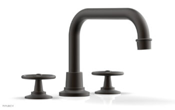Phylrich WORKS Deck Tub Set - Cross Handles 220-42 - Oil Rubbed Bronze