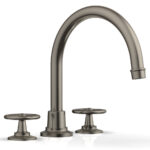 Phylrich WORKS Deck Tub Set - High Spout Cross Handles 220-40 - Pewter