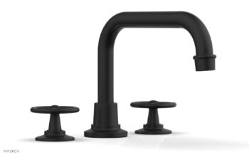 Phylrich WORKS Deck Tub Set - Cross Handles 220-42 - Matte Black